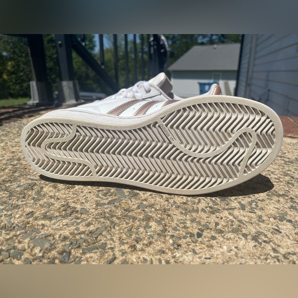 Women’s Rose Gold Adidas Superstar Sneakers - Picture 10 of 10